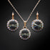 Komplekts "Klaris III (Grafitas)" su Swarovski™ kristalais